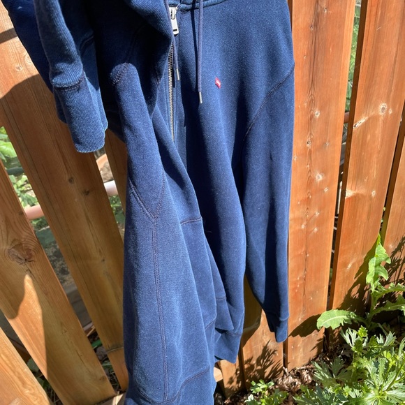 🐎 Levi’s San Francisco California US XL Metal Zip-Up Hoodie Blue Red NWOT 🐎 - Picture 9 of 10